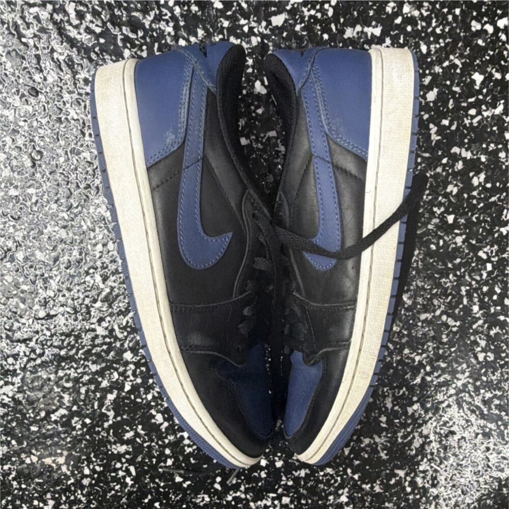 Nike Air Jordan 1 Low OG Mystic Navy Black/Blue Men's Sneakers CZ0790-041
